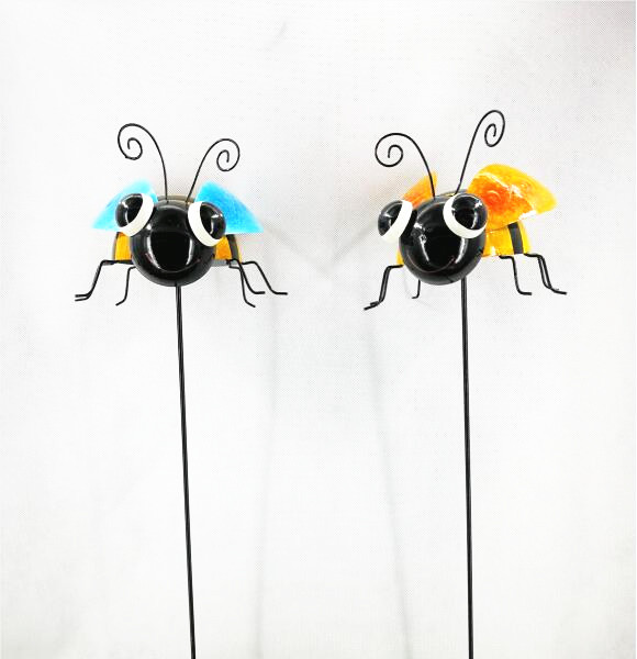 honeybee spring garden stake